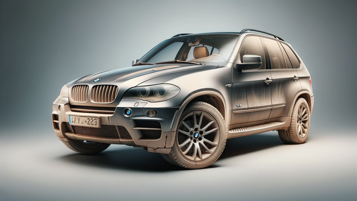 BMW X5 dirty